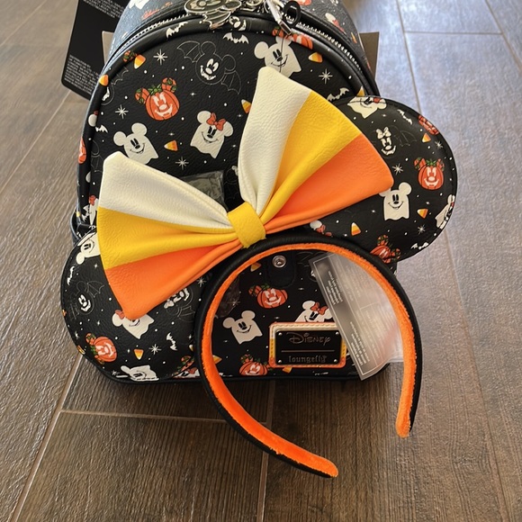 Loungefly Handbags - LOUNGEFLY HALLOWEEN BACKPACK AND NESTING EARS SET! 👻🎃💕 NWT!